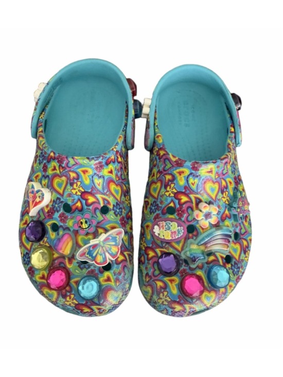 Crocs Other - Girls Crocs Lisa Frank Sandals & Flip Flops 13 (Little Girl) Blue Multicolor
